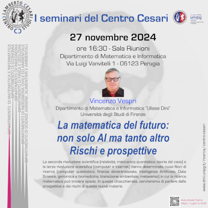 locandina seminario del Centro Cesari - 27 novembre 2024